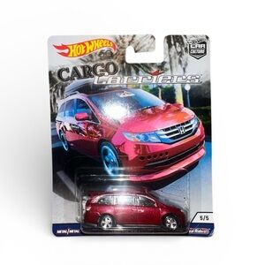 Hot Wheels Premium 2018 Cargo Carriers‎ 5/5 '14 Honda Odyssey Red Car Culture